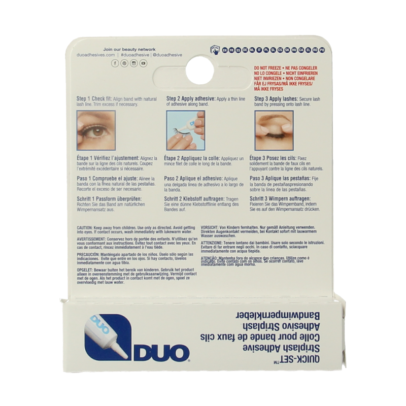 DUO Quickset striplash adhesive white/clear 7 Gram