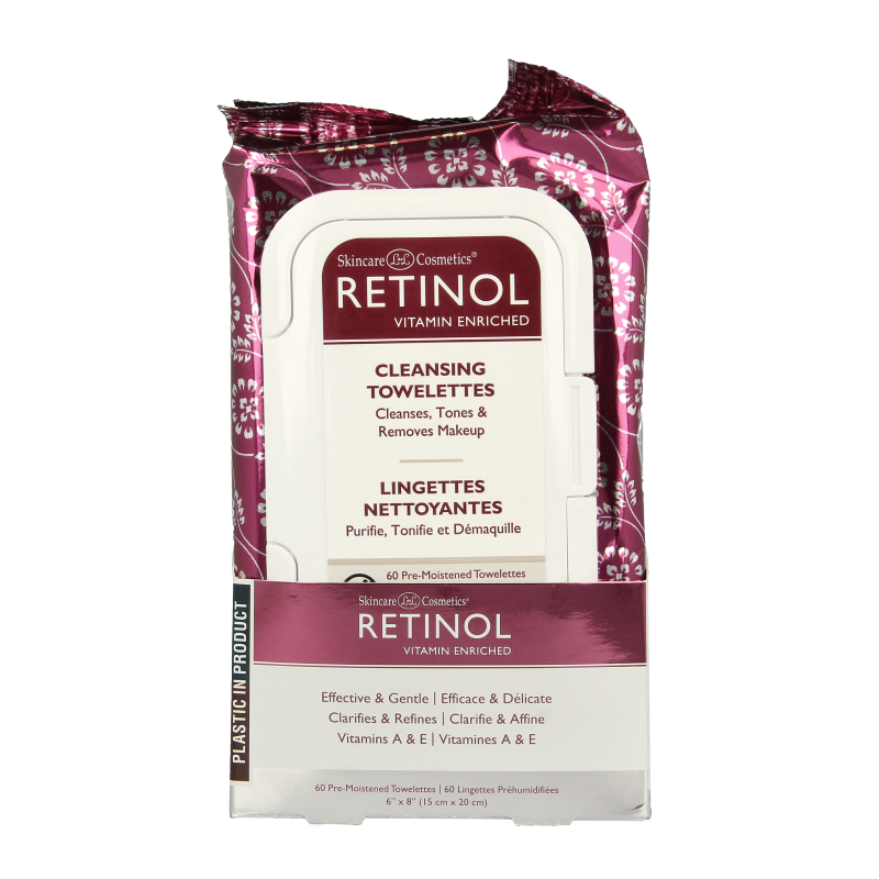 Retinol Cleansing towel anti-aging 60 Stuks