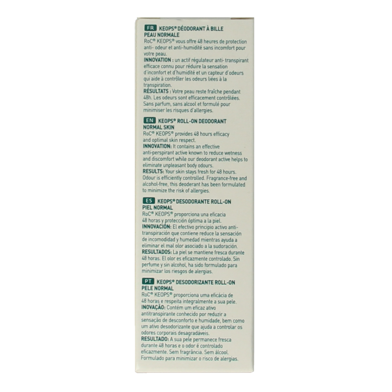 ROC Keops deodorant roll on 30 Milliliter
