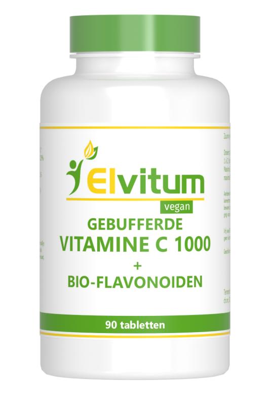 Elvitum Gebufferde vitamine C 1000mg 90 Tabletten
