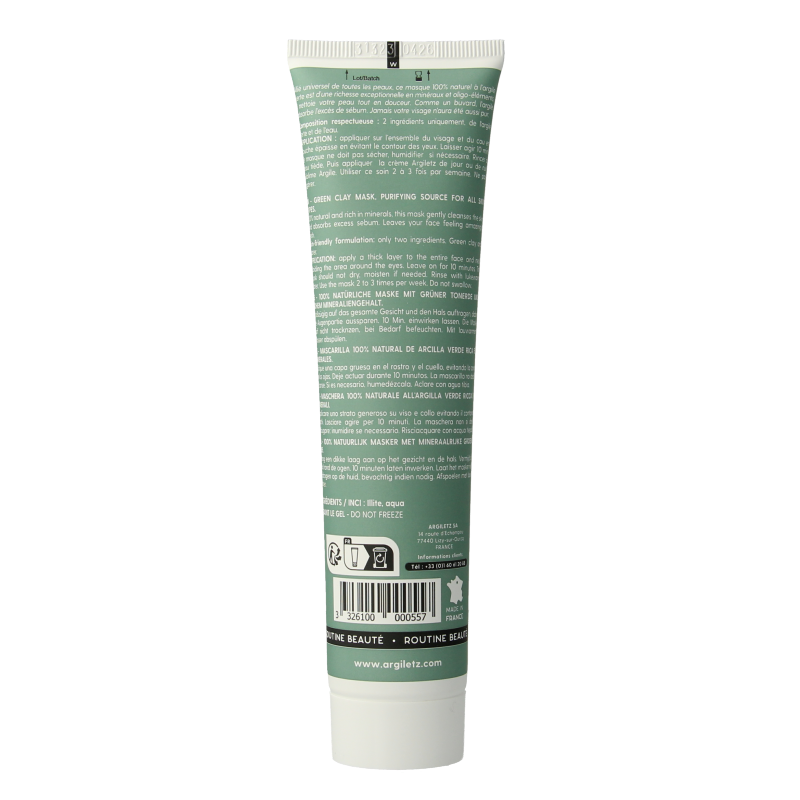 Argiletz Klei groen tube pasta 150 Gram