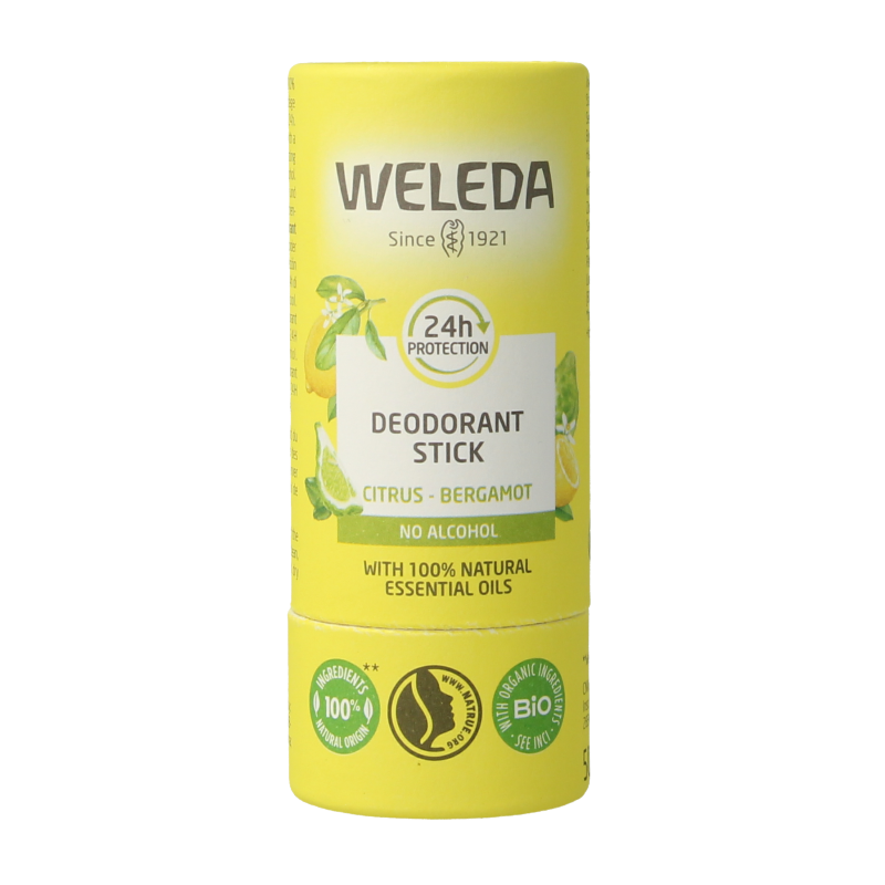 Weleda Deodorant stick citrus + bergamot 24U 50 Gram