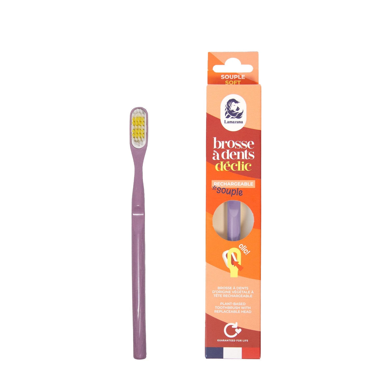 Lamazuna Toothbrush soft lilac 1 Stuks