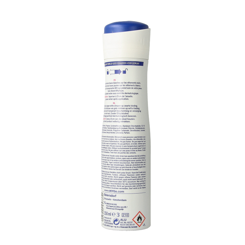 Nivea Deodorant invisible black & white spray original 150 Milliliter