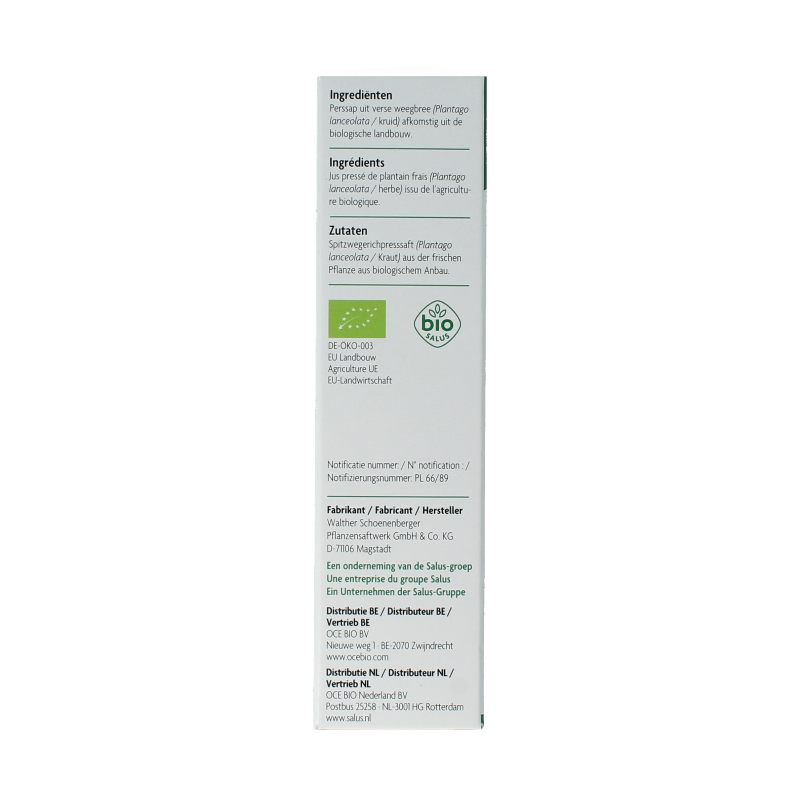 Salus Weegbreesap bio 200 Milliliter