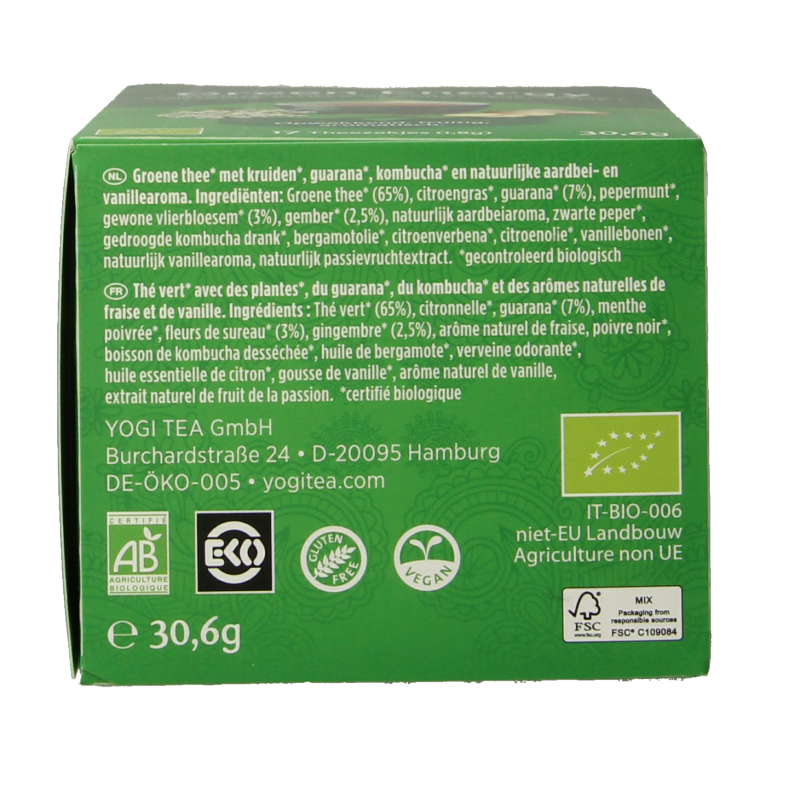 Yogi Tea Green energy bio 17 Zakjes