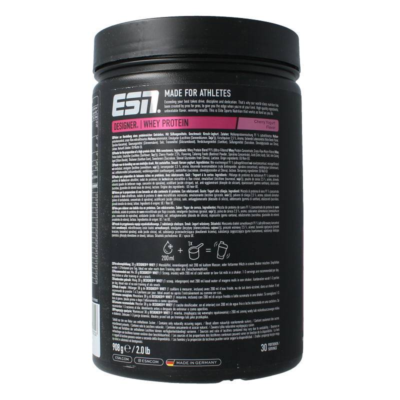 ESN Designer whey cherry yoghurt 908 Gram