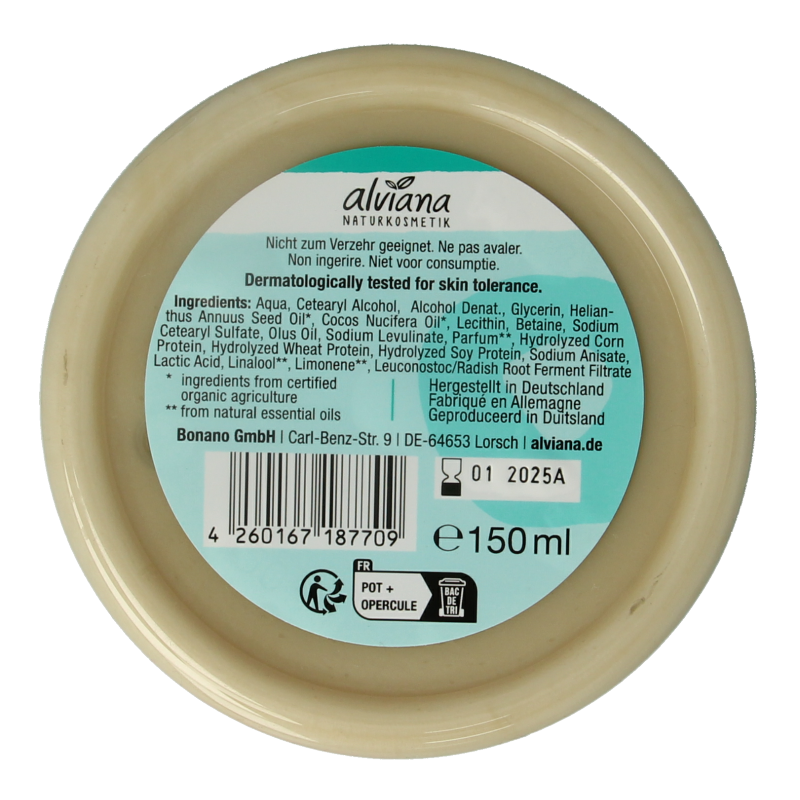 Alviana Haarmasker 3-in-1 met kokosolie 150 Milliliter