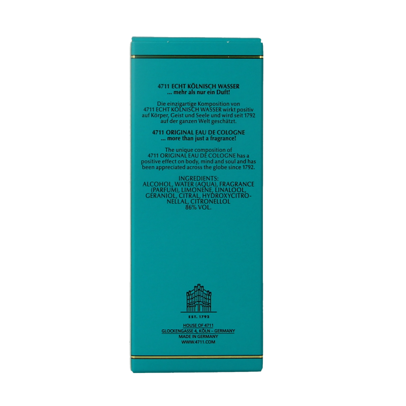 4711 Geuren 50 Milliliter 4711 Eau de cologne original natural spray 50 Milliliter