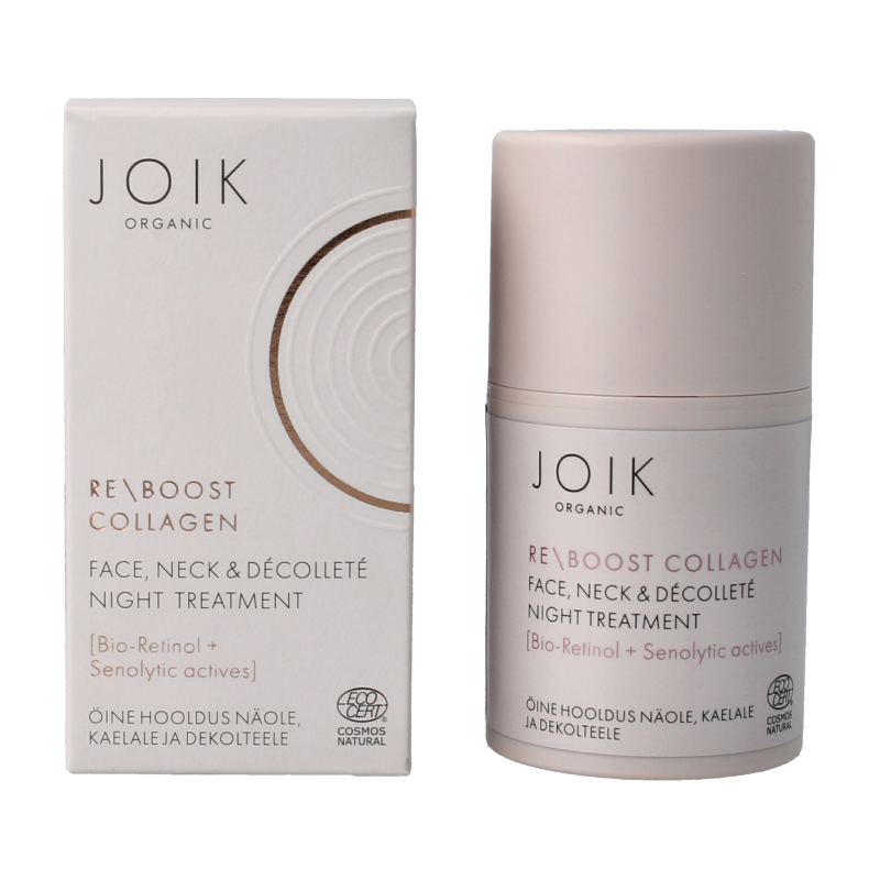 Joik Organics Re-boost collagen face & neck night treatment 50 Milliliter
