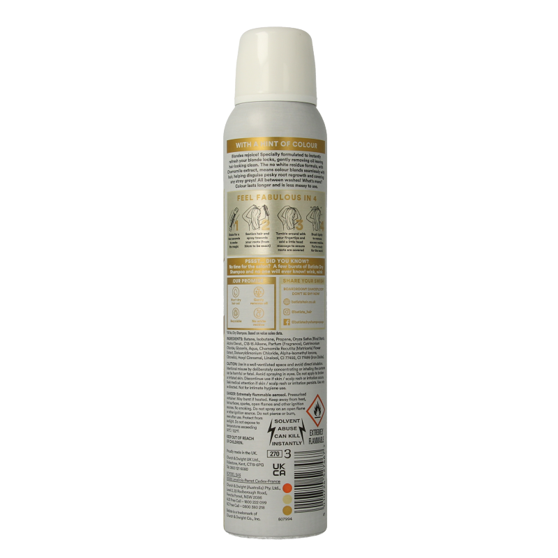 Batiste Droogshampoo light & blonde 200 Milliliter