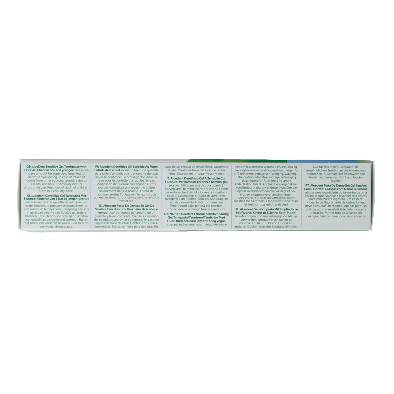 Aloe Dent Tandpasta aloe vera sensitive with fluor 100 Milliliter