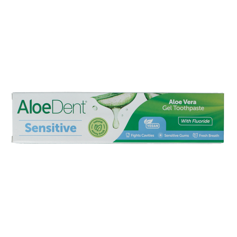 Aloe Dent Tandpasta aloe vera sensitive with fluor 100 Milliliter