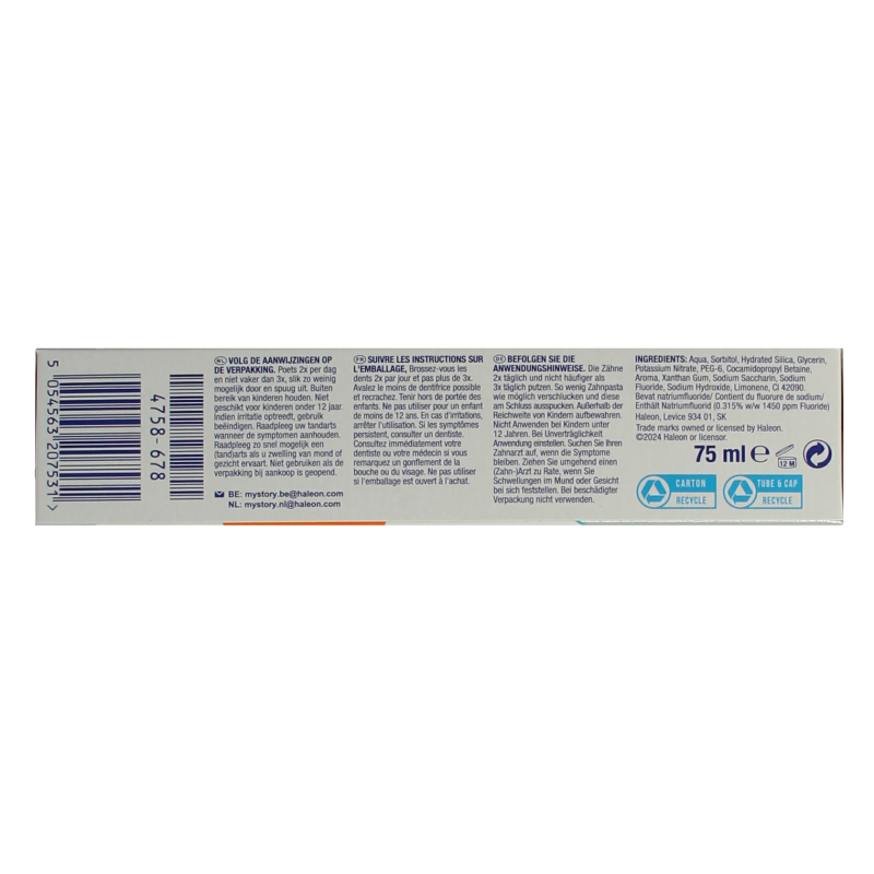 Sensodyne Tandpasta proglasur gentle white 75 Milliliter