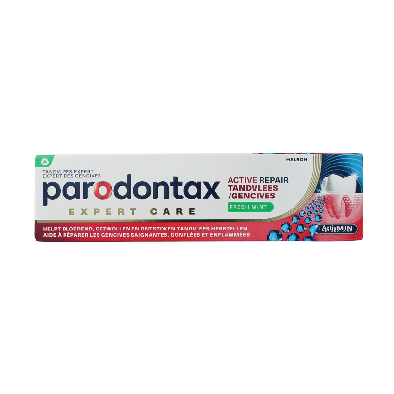 Parodontax Tandpasta active gum repair fresh mint 75 Milliliter