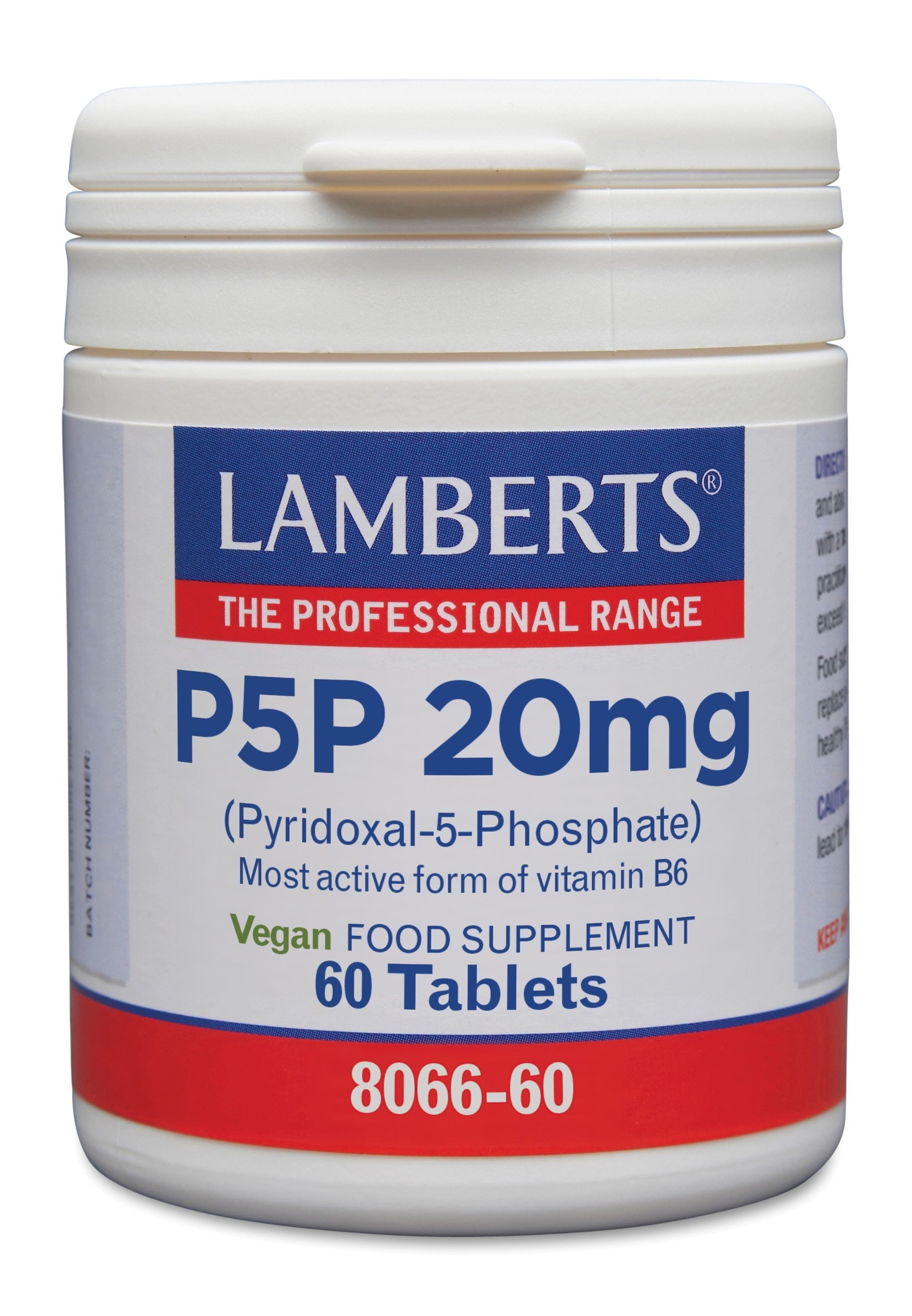 Lamberts Vitamine B6 (P5P) 20mg 60 Tabletten