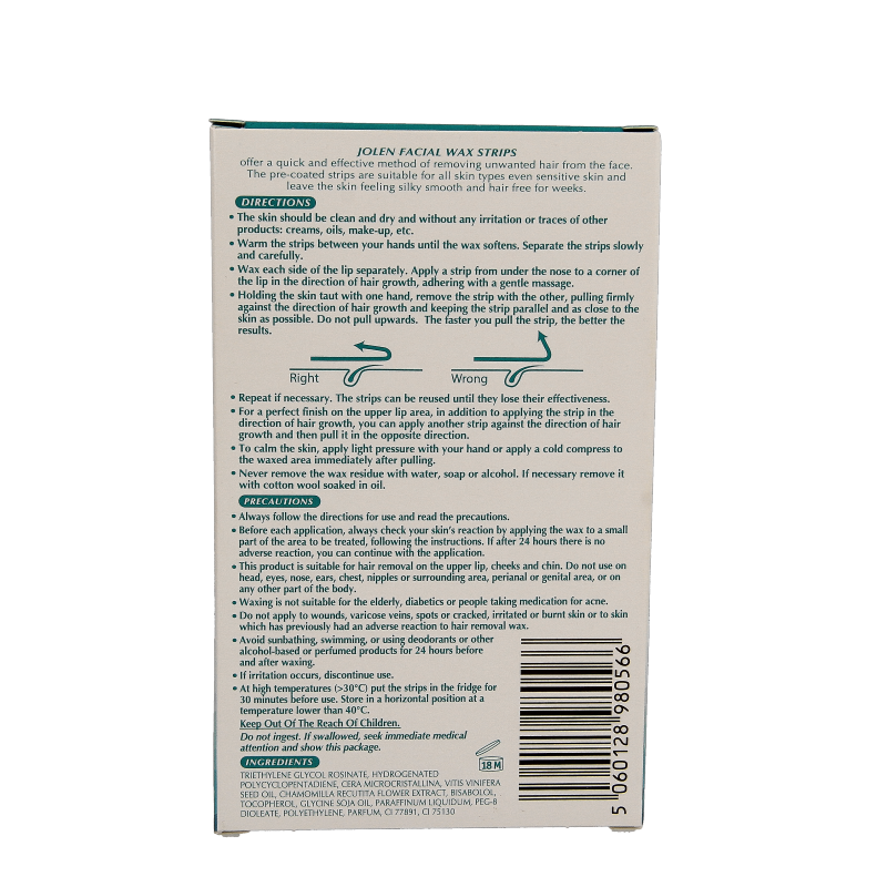 Jolen Gezichtsontharing strips 16 Stuks