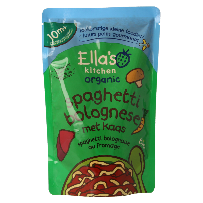 Ella's Kitchen Spaghetti bolognese met kaas 10+ maanden bio 190 Gram