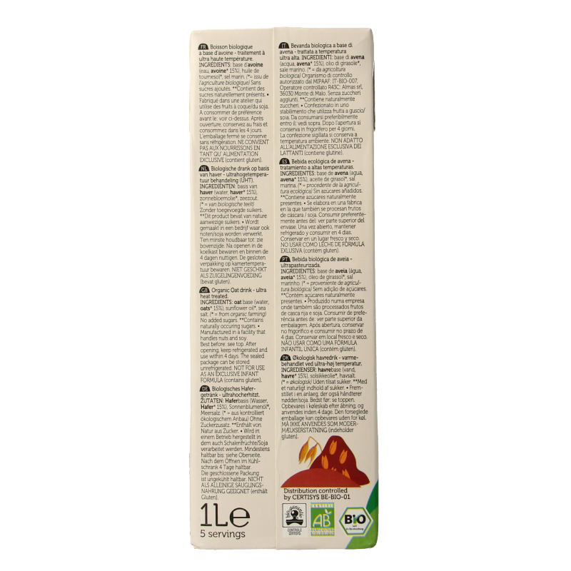 Lima Oat drink natural bio 1 Liter