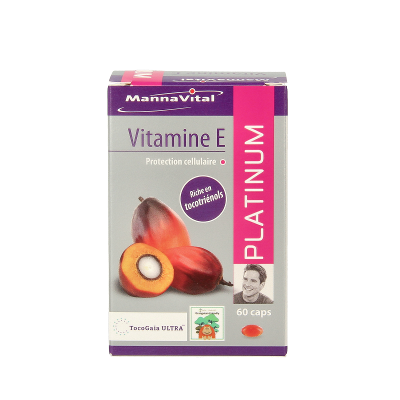 Mannavital Vitamine E platinum 60 Vegetarische capsules