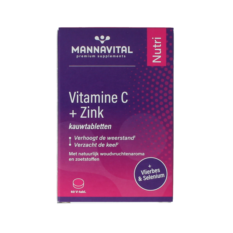 Mannavital Vitamine C plus zink 60 Tabletten