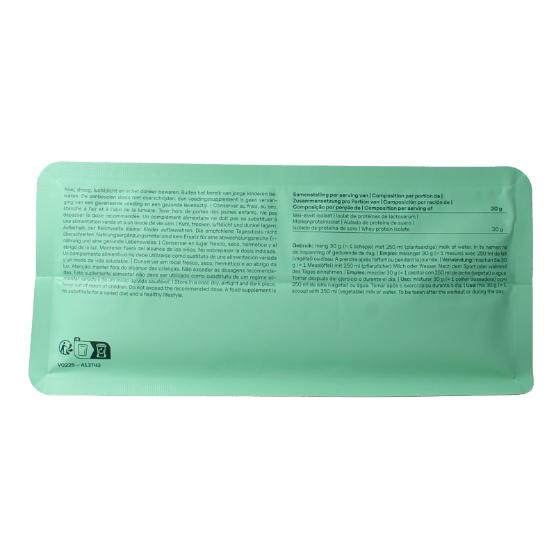 The Green Athlete Whey protein isolate unflavoured 750 Gram