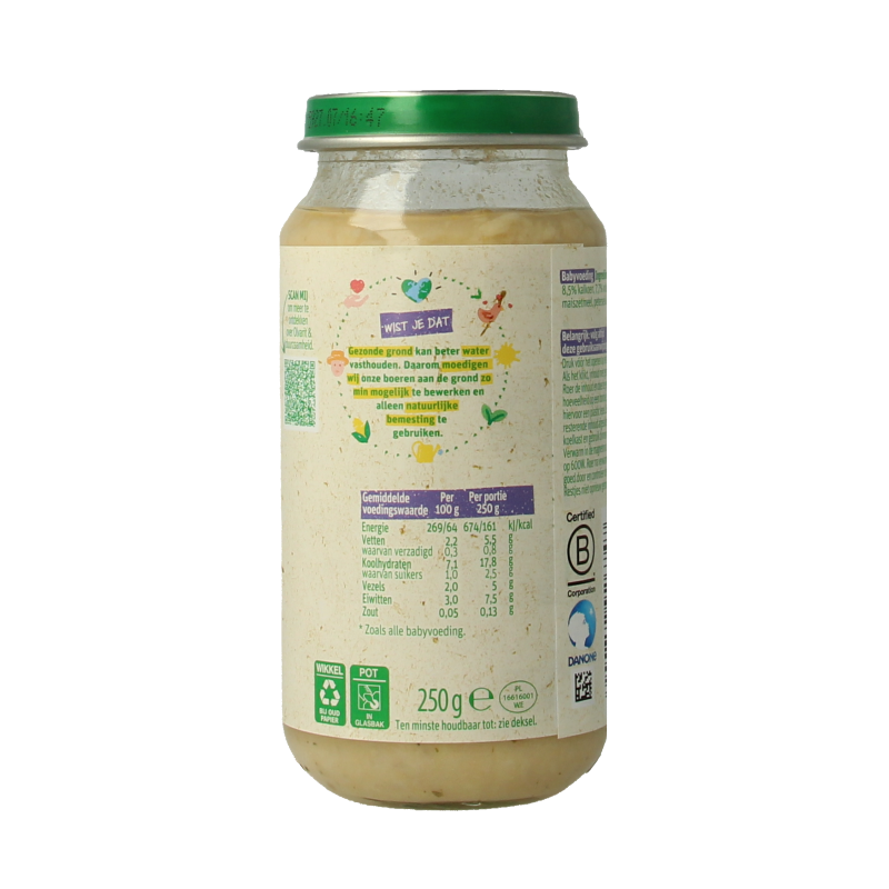 Olvarit Bloemkool kalkoen aardappels 15M08 250 Gram