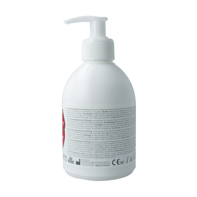Ice Power Magnesium + MSM in strong creme pompflacon 300 Milliliter