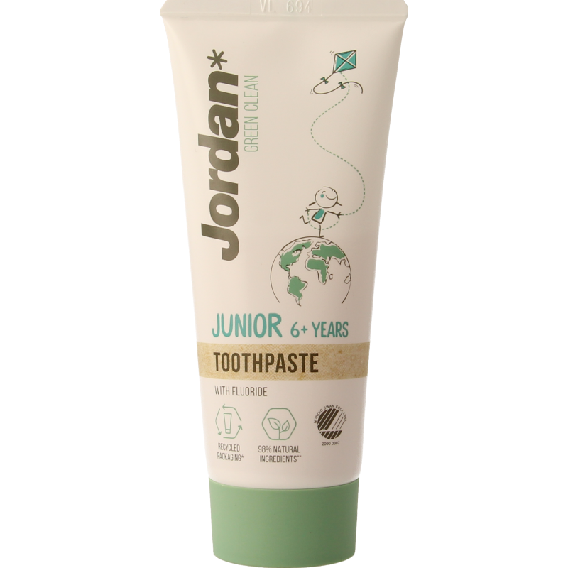 Jordan Green clean tandpasta junior tandpasta 6+ 50 Milliliter