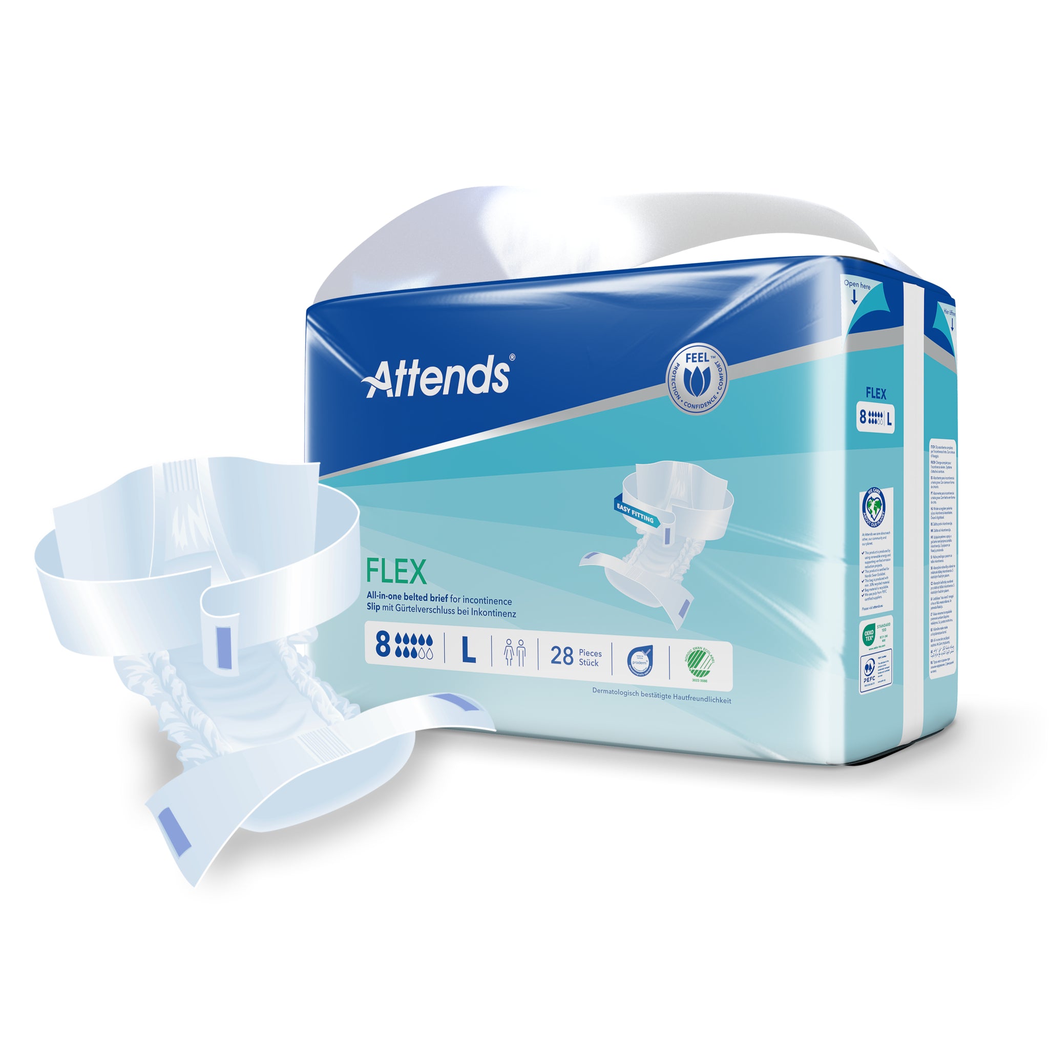 Attends Flex 8 maat L 85-125cm 28 Stuks