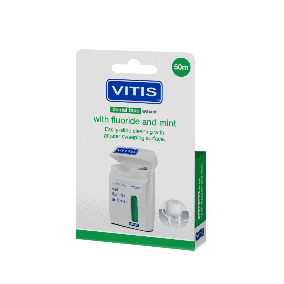 Vitis Tape waxed fluor mint groen 50 meter 1 Stuks