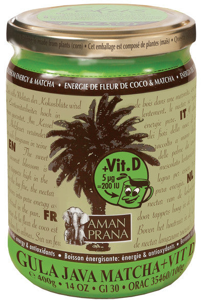 Amanprana Gula java matcha + vitamine D bio 400 Gram