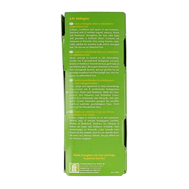 Henna Plus Colour cream 6.45 mahogany 60 Milliliter