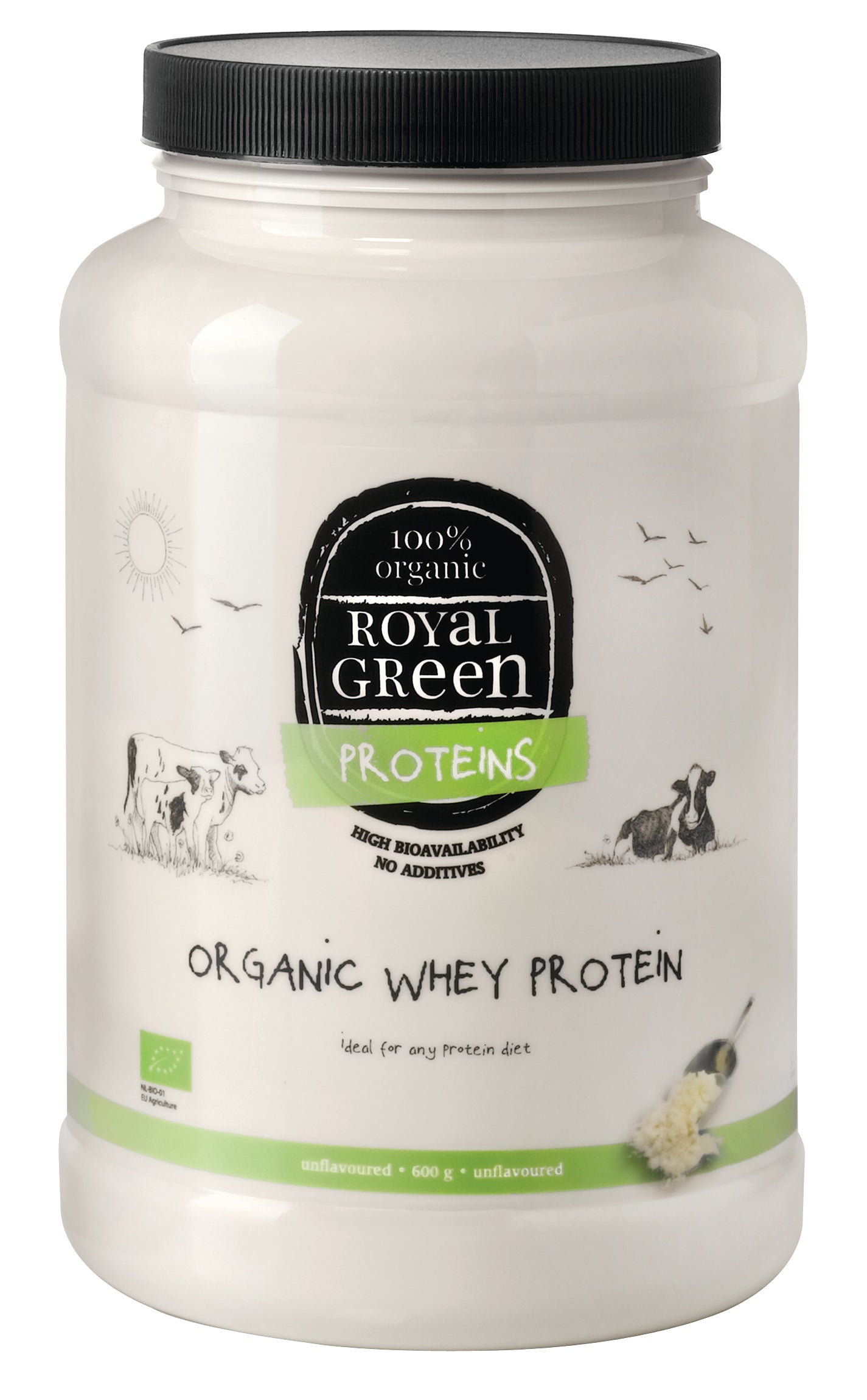 Royal Green Organic whey protein bio 600 Gram