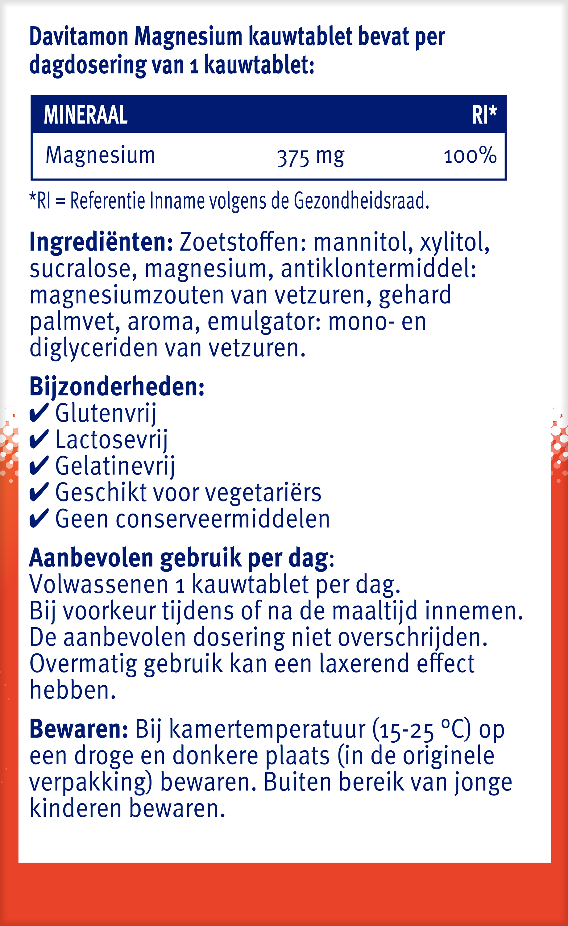Davitamon Magnesium 60 Kauwtabletten