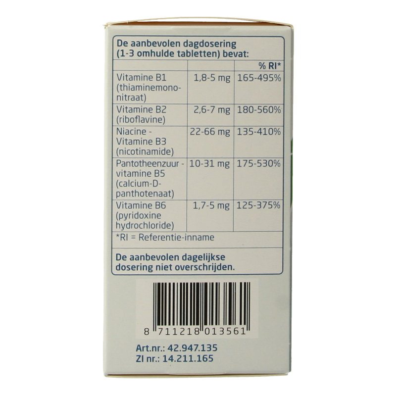 Teva Vitamine B complex bruin los 300 Tabletten