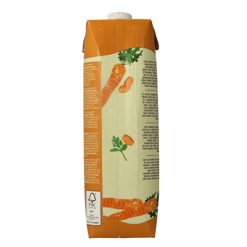 Your Organic Nature Wortelsap bio 1 Liter