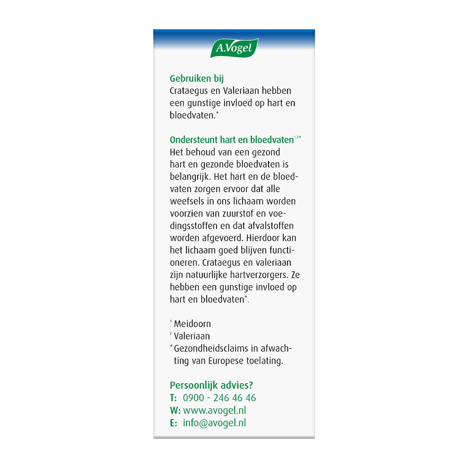 A Vogel Crataegus + valeriaan druppels 50 Milliliter