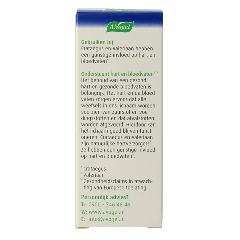 A Vogel Crataegus + valeriaan tabletten 80 Tabletten