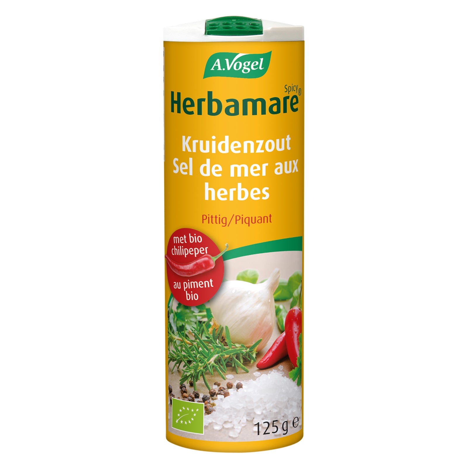 A Vogel Herbamare kruidenzout spicy bio 125 Gram
