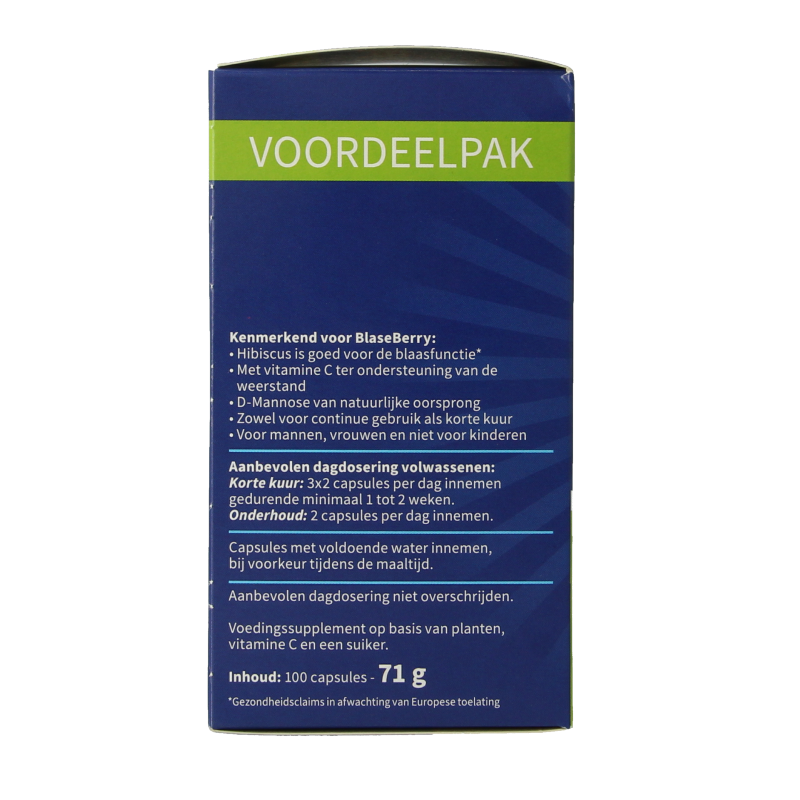Blaseberry Cranberry D-Mannose & hibiscus 100 Capsules