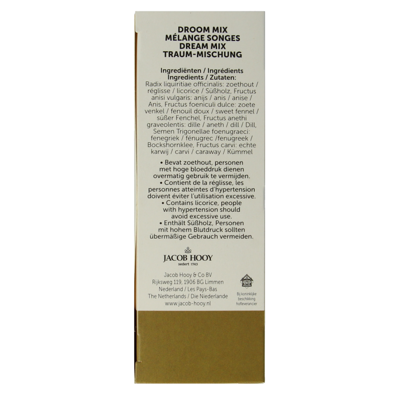 Jacob Hooy Droommix 20 Zakjes
