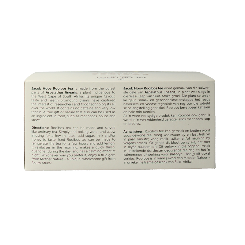 Jacob Hooy Rooibosthee sakkies 80 Zakjes