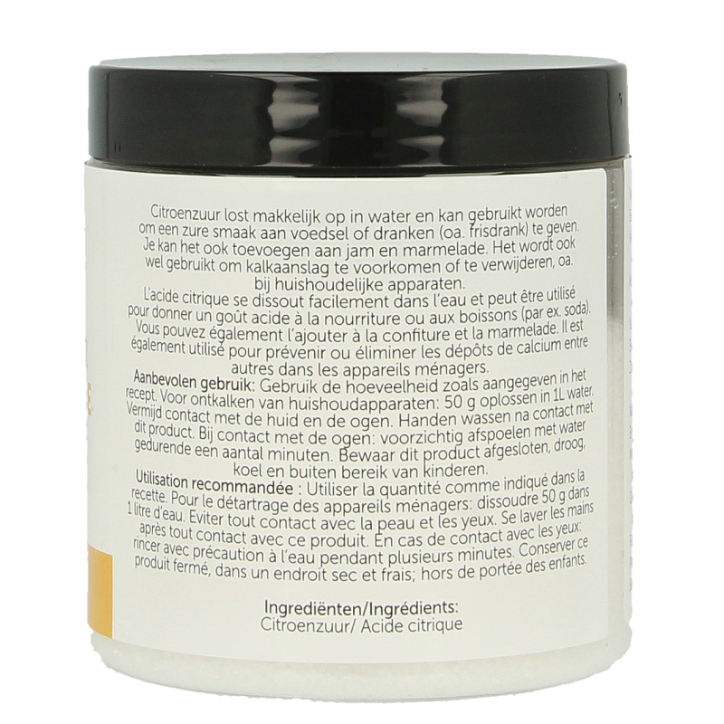 Jacob Hooy Citroenzuur pot 200 Gram