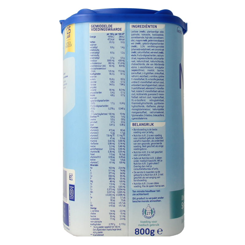 Nutrilon A.R. 2 800 Gram