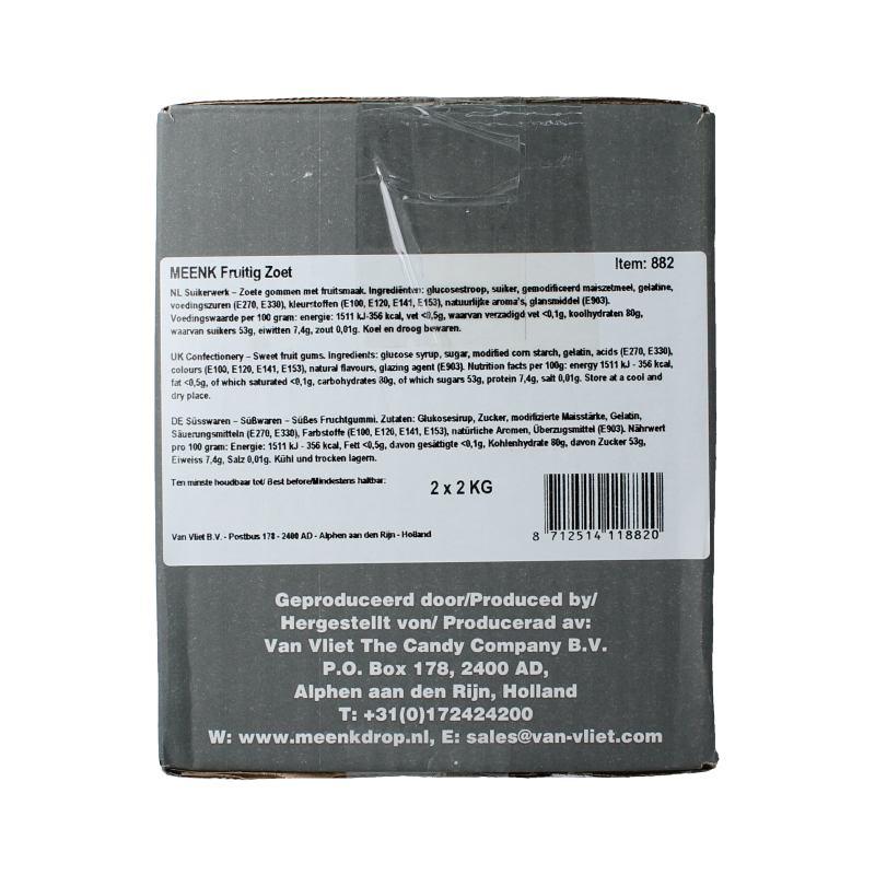 Meenk Fruitig zoet winegums 4 Kilogram