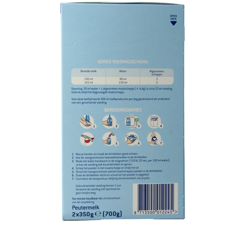 Hero Nutrasense peutermelk 4 (2+jr) 700 Gram