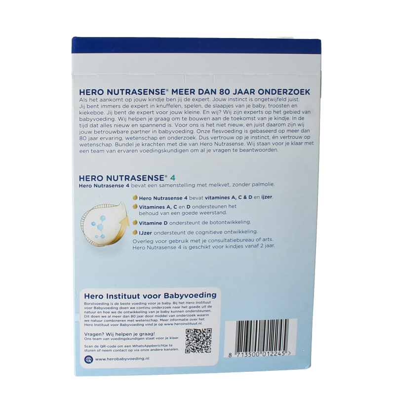 Hero Nutrasense peutermelk 4 (2+jr) 700 Gram