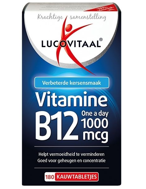 Lucovitaal Vitamine B12 1000mcg 180 Kauwtabletten
