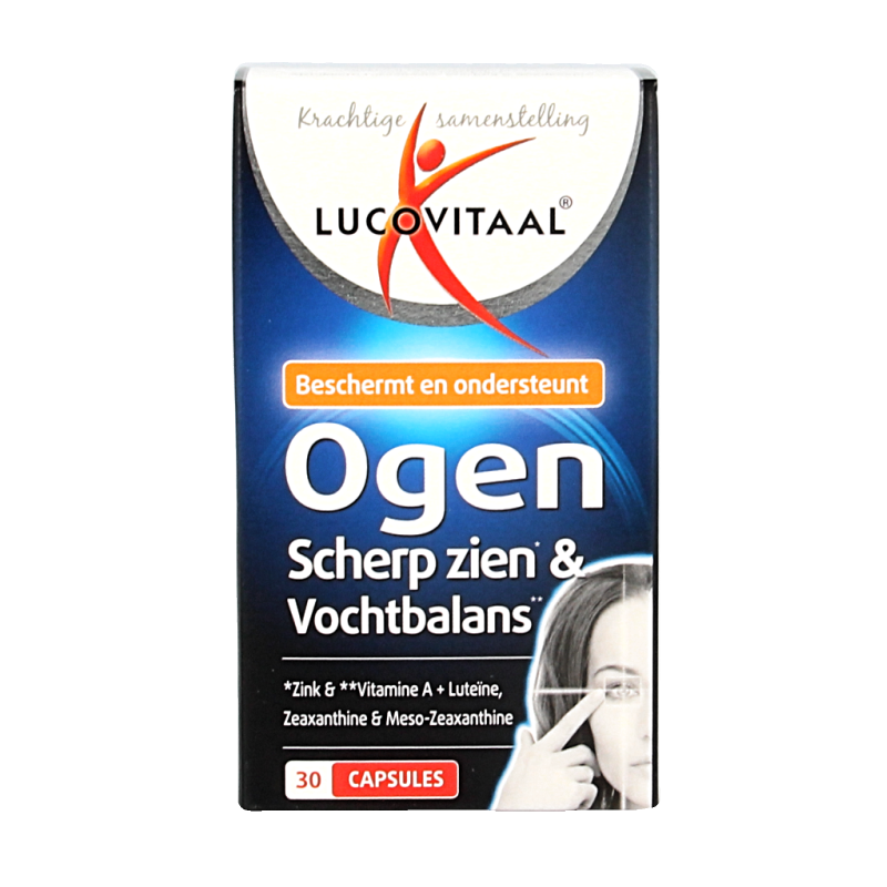 Lucovitaal Ogen scherp zien & vochtbalans 30 Capsules